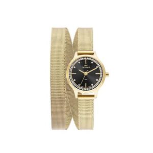 Relógio Technos feminino Elegance Mini Pulseira Mesh 2 Voltas - GL32AU/1P