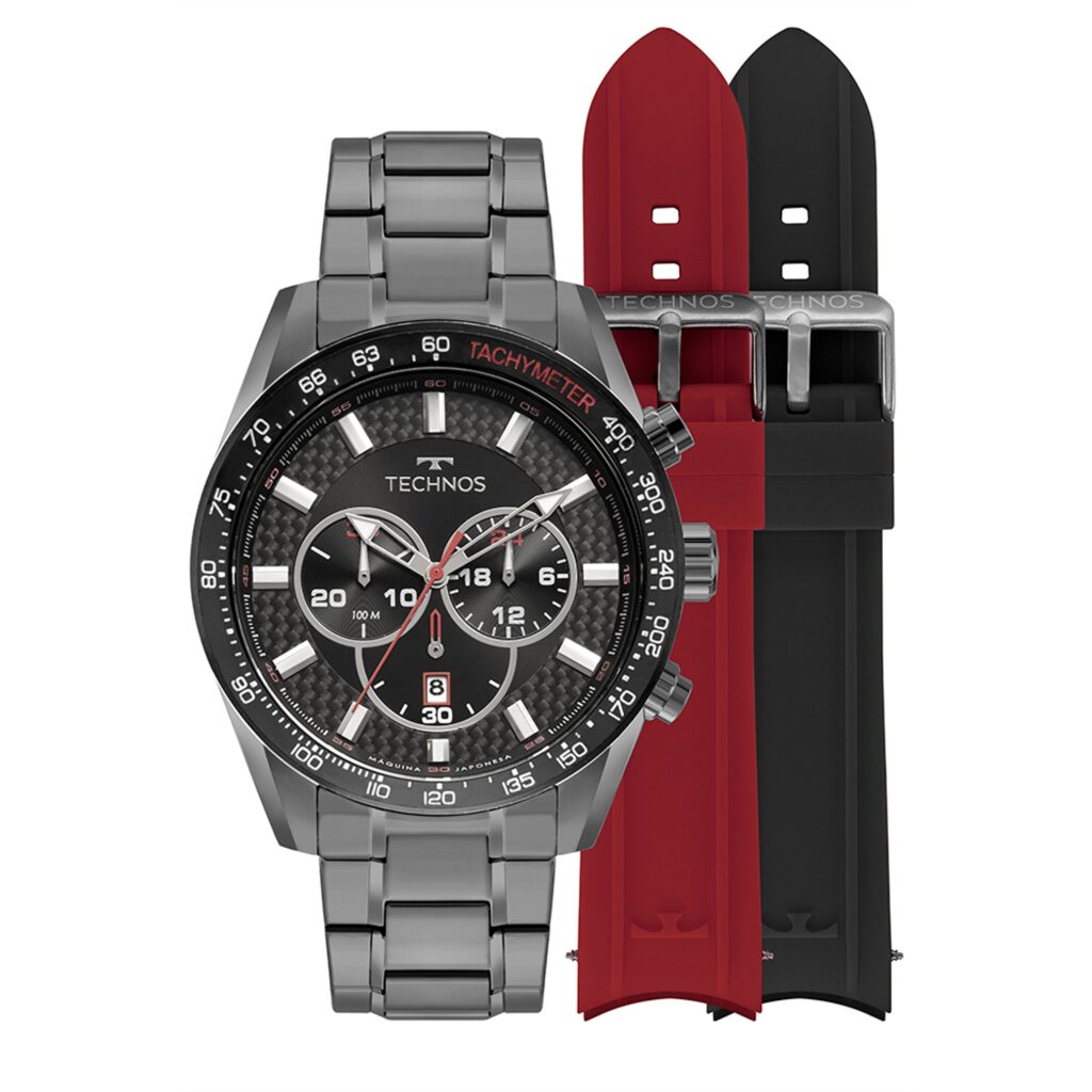Relógio Technos masculino TS Carbon Grafite- JS25BBS/T1A