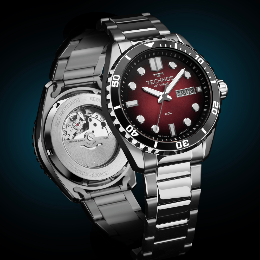 Relógio Technos automático masculino Diver- 8205PA/1R - Imagem 2