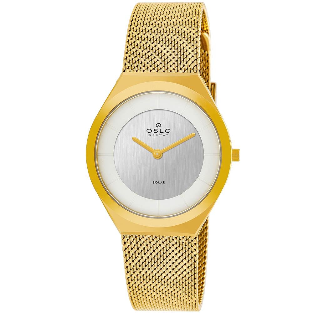 Relógio Oslo feminino Slim Solar- OFGSSSVS0003