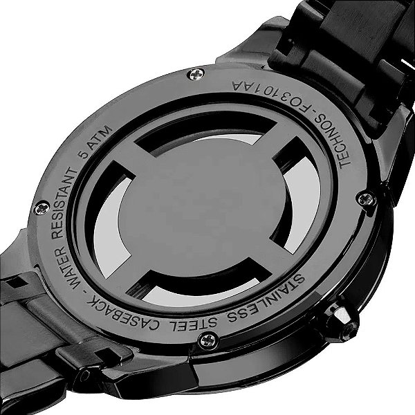 Relógio Technos feminino Crystal preto- F03101AC-4P - Imagem 4