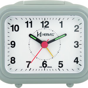 Relógio despertador Herweg cinza- 2630
