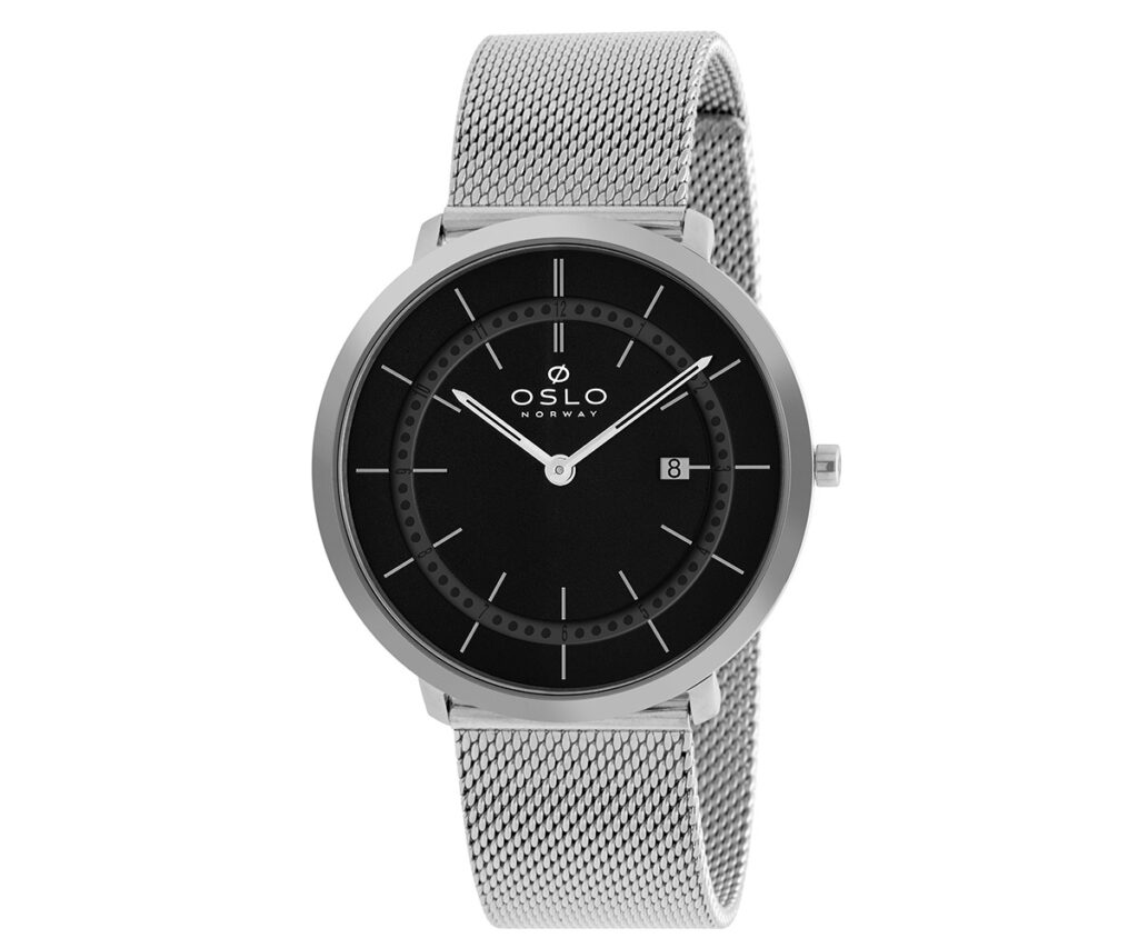 Relógio Oslo masculino slim prata- OMBSSS9U0004