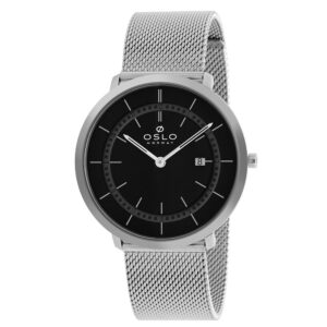 Relógio Oslo masculino slim prata- OMBSSS9U0004