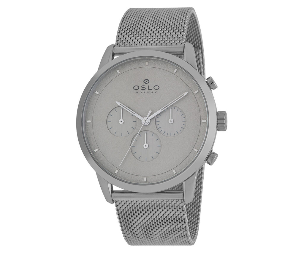 Relógio Oslo cronógrafo masculino cinza- OMBSSCVD0003