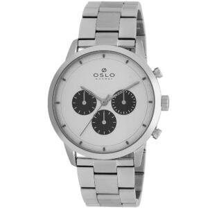 Relógio Oslo cronógrafo masculino prata- OMBSSCVD0012