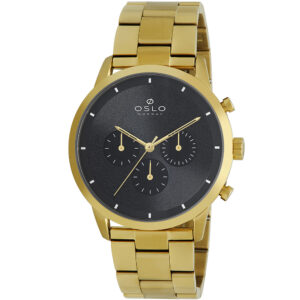 Relógio Oslo cronógrafo masculino dourado- OMGSSCVD0004