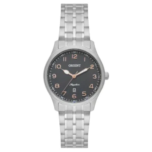 Relógio Orient Eternal feminino prata- FBSS1196