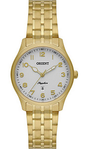 Relógio Orient Eternal masculino dourado- MGSS1260