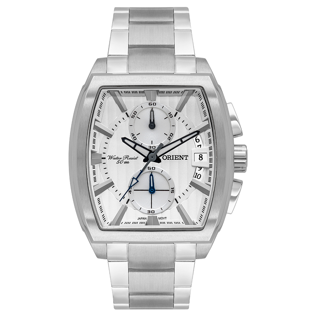 Relógio Orient masculino prata- GBSSC010A