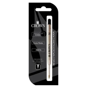 Recarga de caneta Parker esferográfica Crown preta- CA14007P
