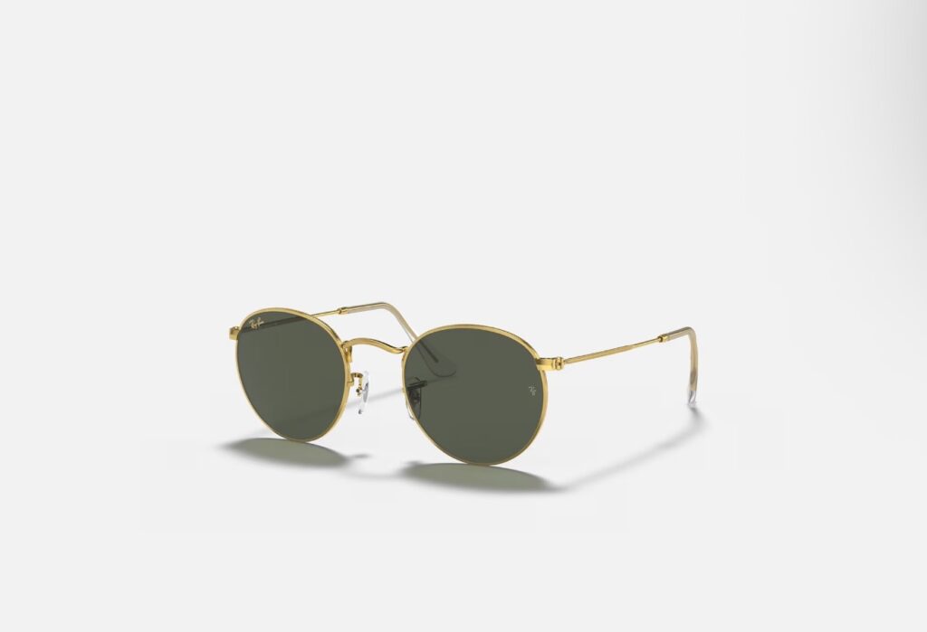 Óculos de sol RayBan Round metal ouro polido Unisex- ORB3447