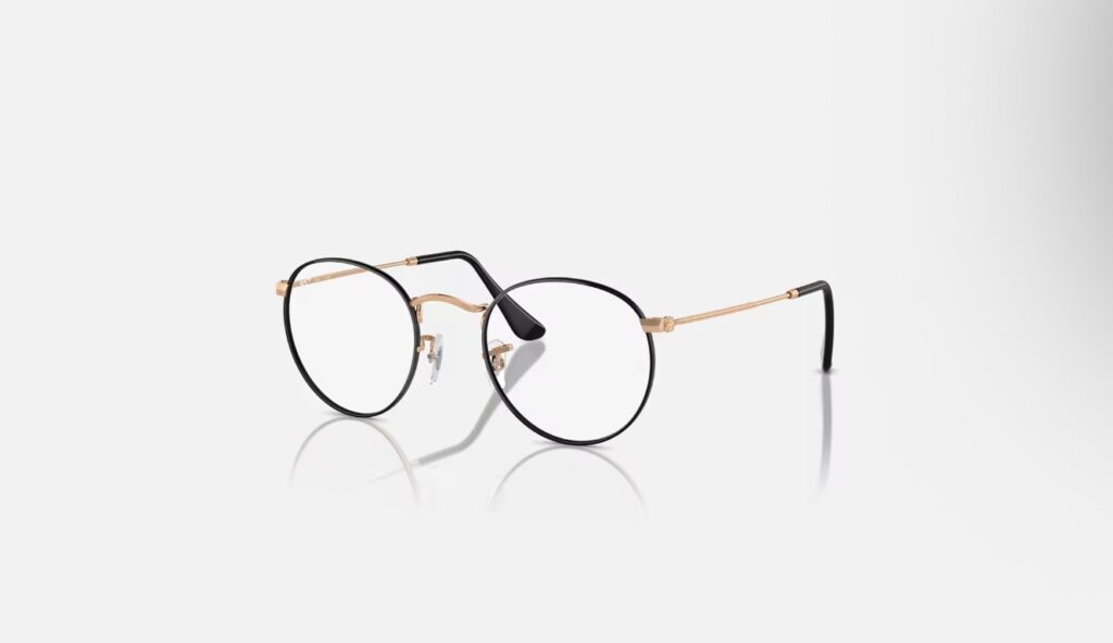 Óculos Receituário RayBan redondo rosado feminino- ORX3447