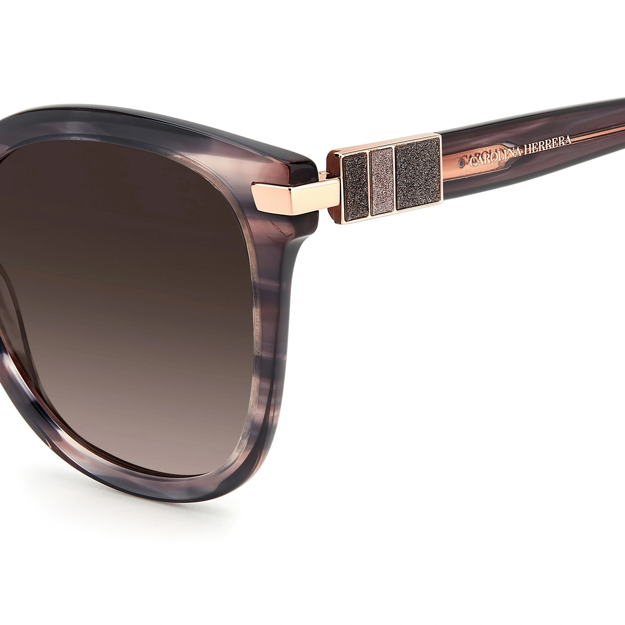 Óculos de sol Carolina Herrera em acetato rose translúcido feminino- HER0134/S - Imagem 3