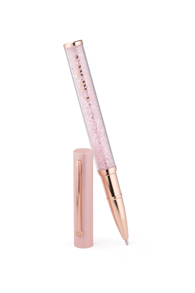 Caneta Crown starlight rosa claro esferográfica- DI10006V