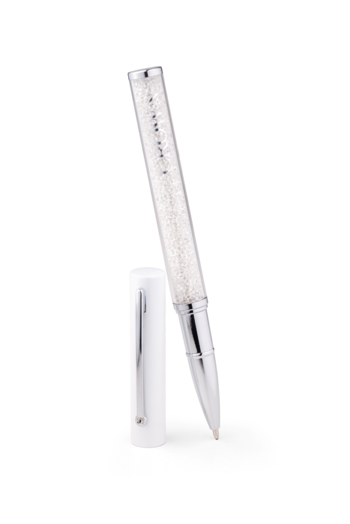 Caneta Crown Starlight branca esferográfica- DI10006V
