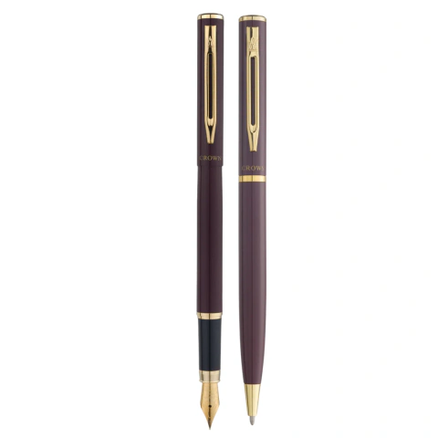 Conjunto de canetas Crown Capricci Bordo- DI82601D