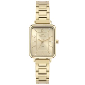 Relógio Technos mini feminino dourado- GL32AM/1X
