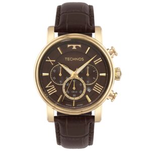 Relógio Technos Grandtech masculino couro- JS25BDA/0M