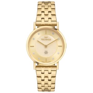 Relógio Technos Slim dourado feminino-2025LUB/1X