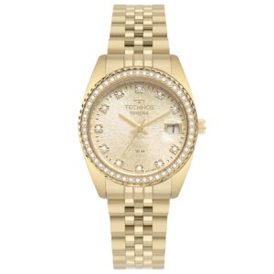 Relógio Technos Riviera feminino dourado- 2117LFK/1D