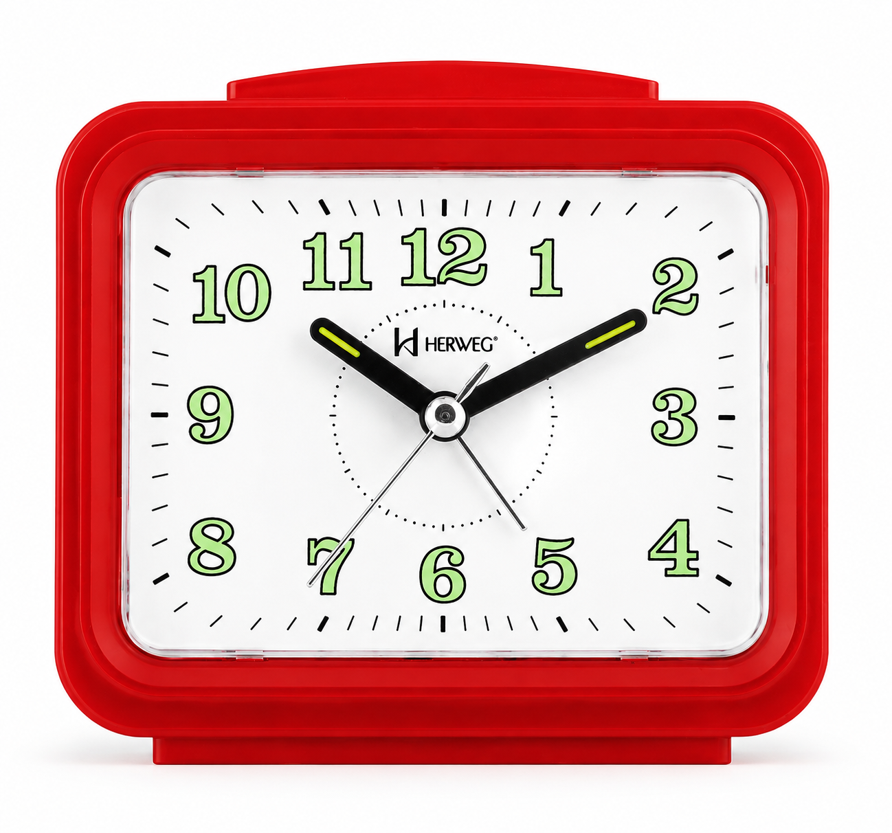 Relógio Despertador Herweg quartz, vermelho- 2588