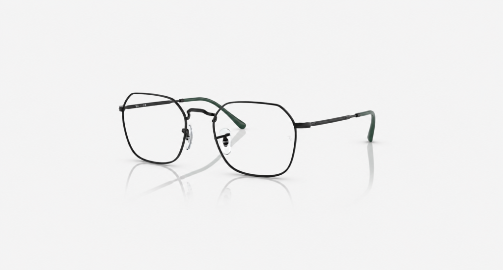 Óculos Receituário RayBan Jim Exagonal metal preto Unisex- ORX3694V 2509