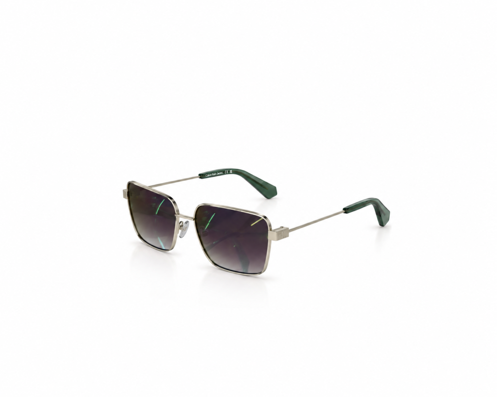 Óculos de Sol Calvin Klein Jeans metal Light Gold feminino - CKJ26201S718