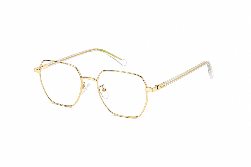 Óculos Receituário Polaroid metal dourado feminino- PLD D524/G