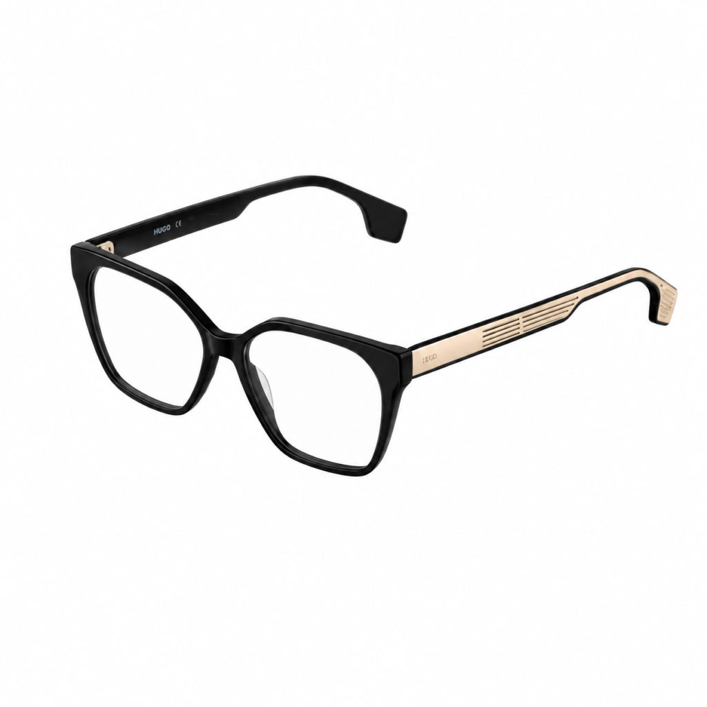 Óculos Receituário Carmim quadrado preto feminino -CRM41321C1