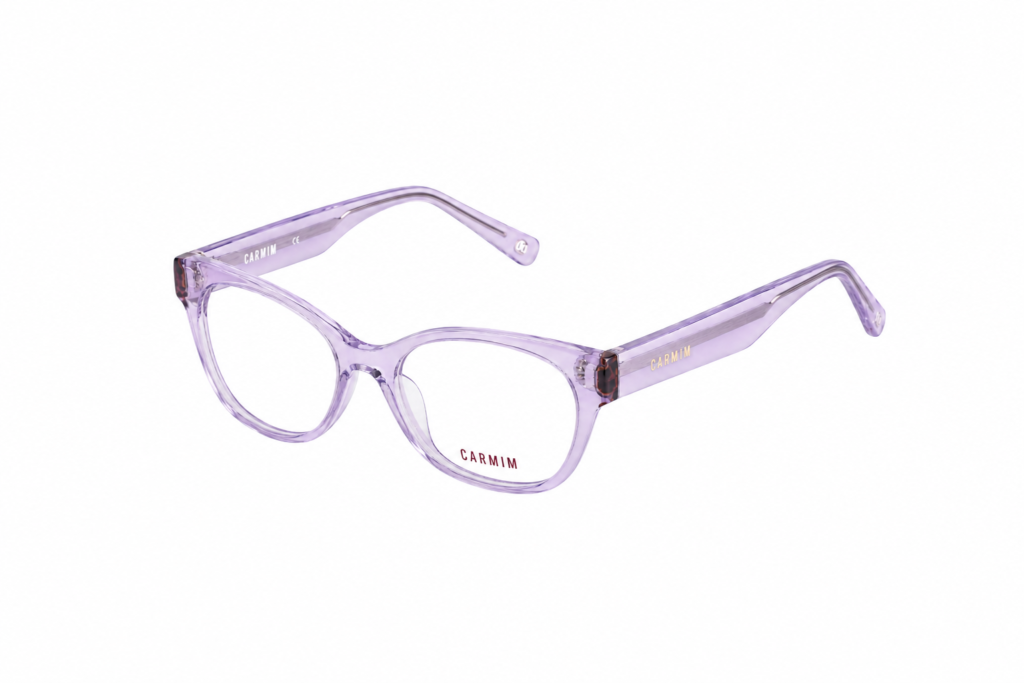 Óculos Receituário Carmim acetato Lilás translúcido feminino-CRM41032 C3