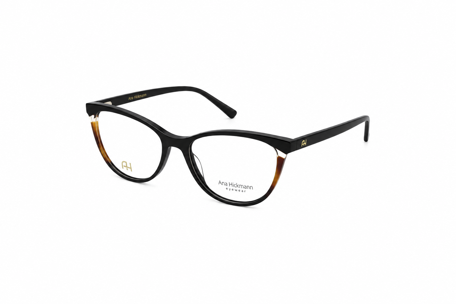 Óculos Receituário Ana Hickmann Gatinho acetato bicolor feminino- AH60018 A01