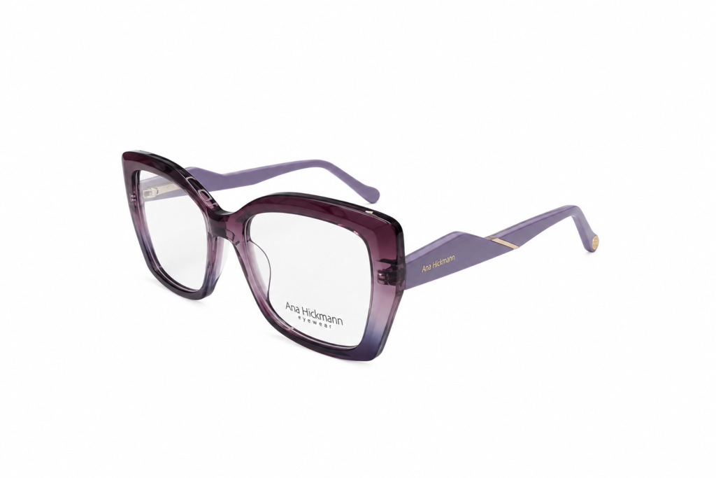 Óculos Receituário Ana Hickmann Nina 2 acetato lilás feminino- AH60078 R02