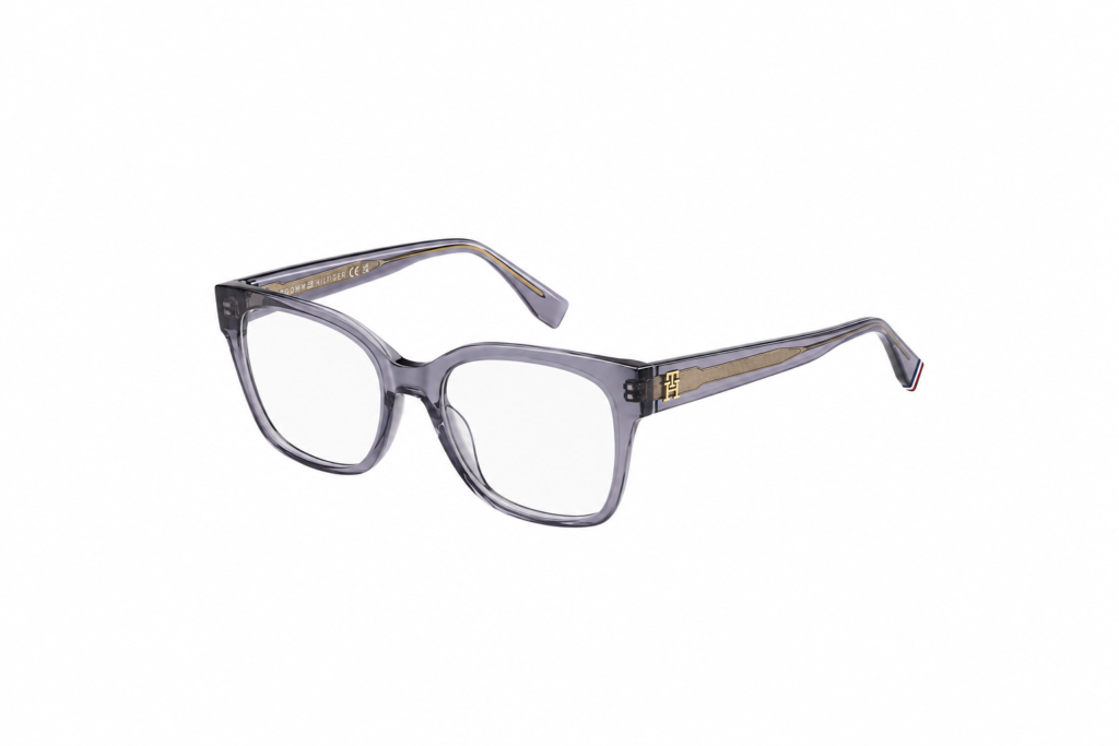 Óculos Receituário Tommy Hilfiger borboleta Transparente acinzentado feminino -TH2157