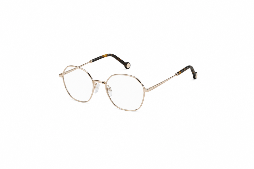 Óculos Receituário Tommy Hilfiger Octogonal Modern Preppy dourado feminino-TH1879 DDB