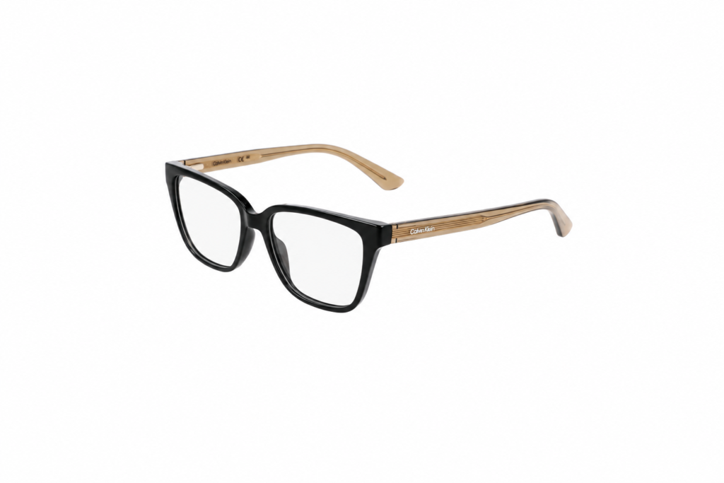 Óculos Receituário Calvin Klein Retangular preto masculino-CK24524N 001
