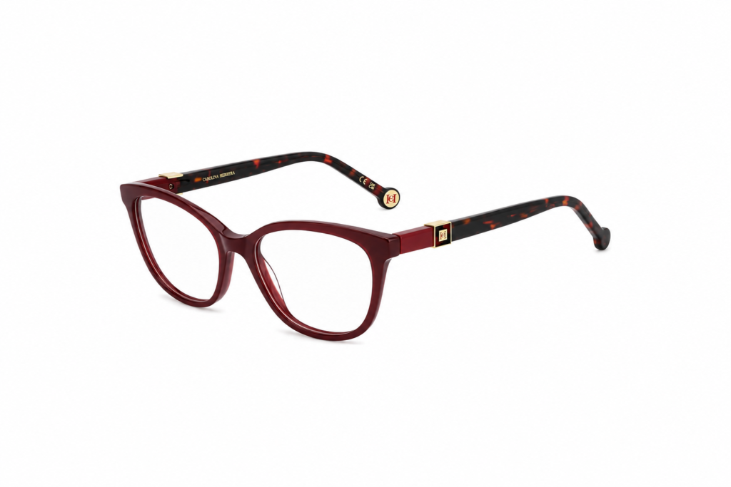 Óculos Receituário Carolina Herrera Essential retangular acetato vermelho feminino-HER0299