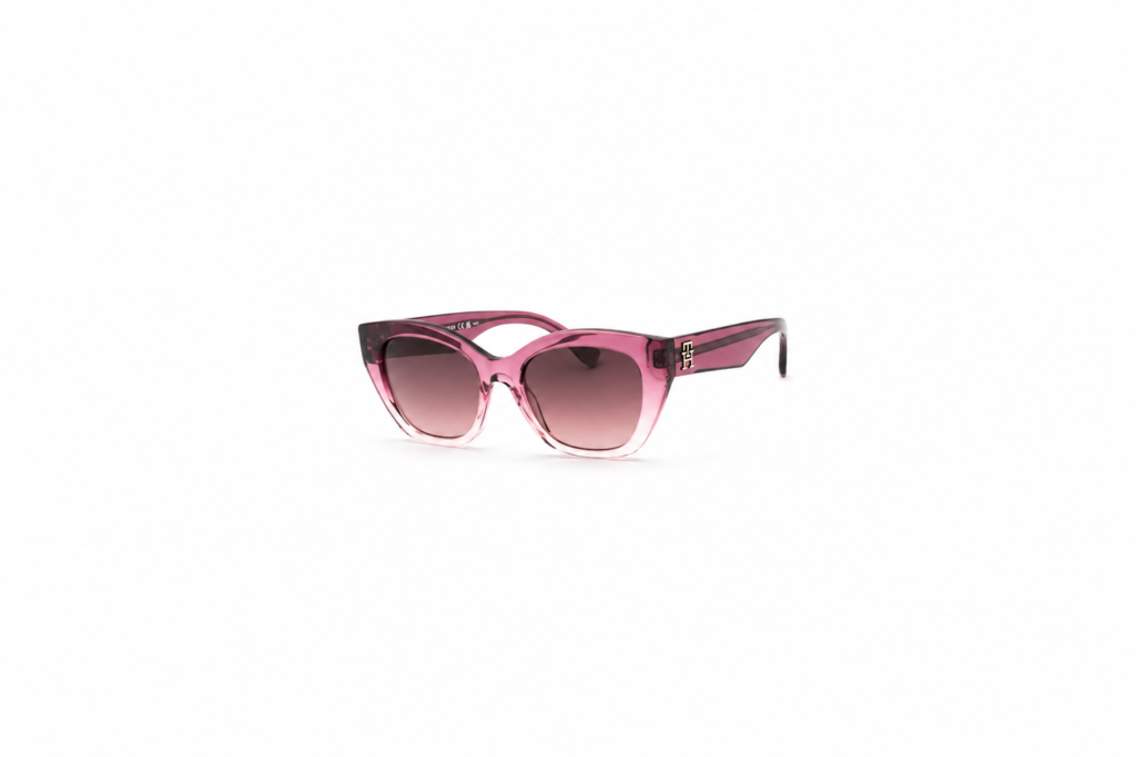 Oculos de Sol Tommy Hilfiger acetato transparente roxa feminina-TH1980/S 086