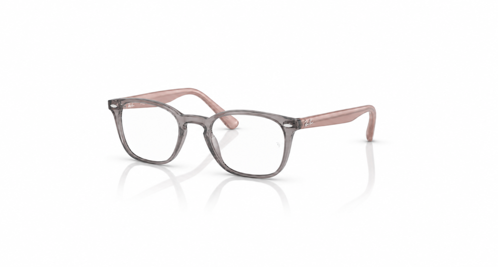 Óculos Receituário RayBan Phantos quadrado transparente acinzentado Unisex-ORX7184