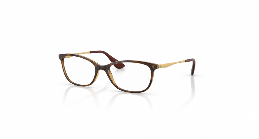 Óculos Receituário RayBan Borboleta Havana injetado feminino-ORX7106L