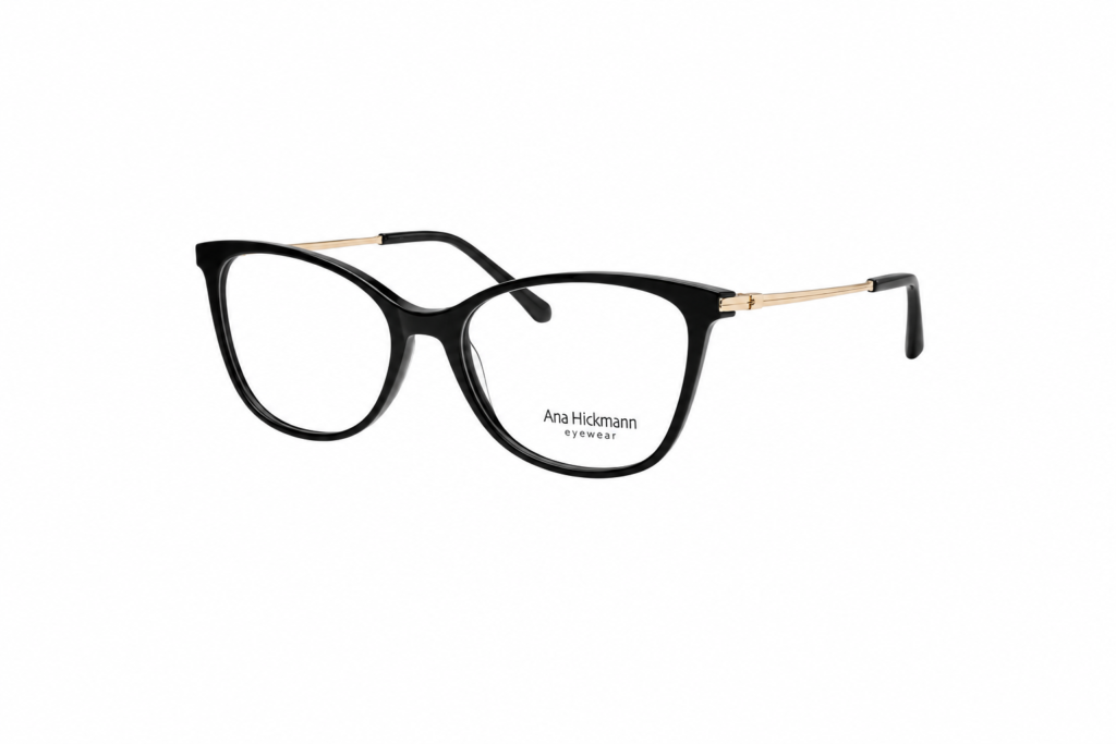 Óculos Receituário Ana Hickmann acetato preto feminino- AH6388N A01