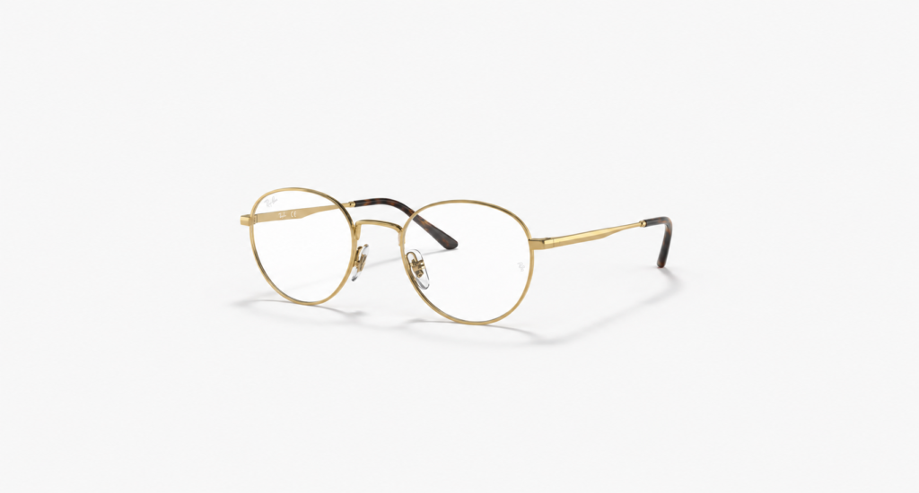 Óculos Receituário RayBan Phantos metal dourado feminino -ORX6538D