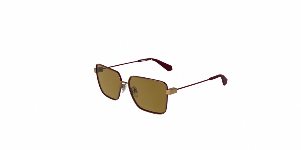 Oculos de Sol Calvin Klein Jeans metal Amber Gold feminino- CKJ26201S 705