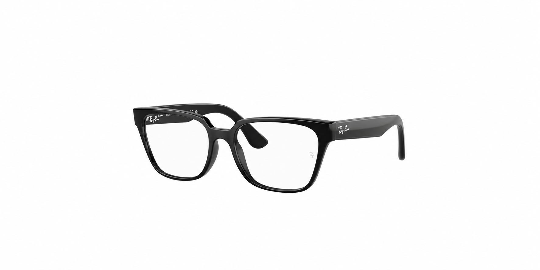 Óculos Receituário RayBan quadrado Injetado preto feminino-ORX7242L