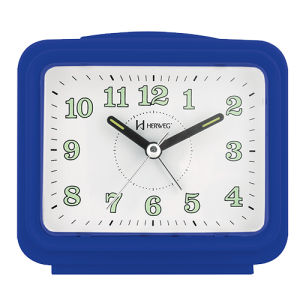Relógio despertador Herweg quartz, azul escuro - 2588