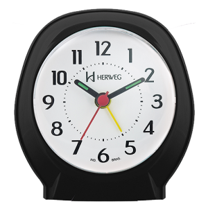Relógio Despertador Herweg quartz,preto-2634