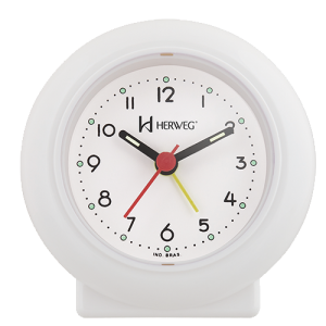 Relógio Despertador Herweg quartz,branco-2611