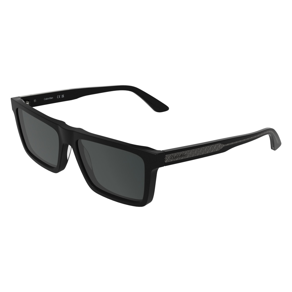 Óculos de Sol Calvin Klein retangular em acetato preta masculina- CK26504S 001