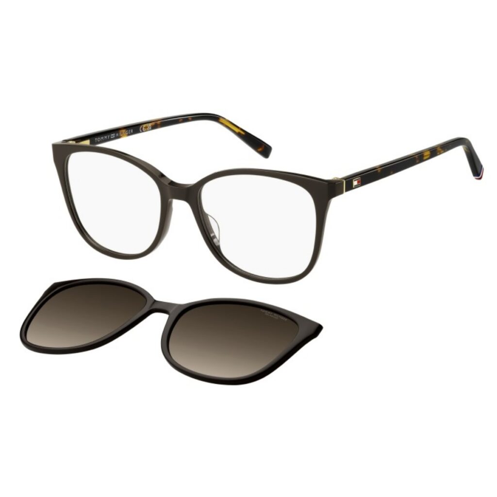 Óculos Clip-on Tommy Hilfiger Acetato marrom feminino-TH2294/C