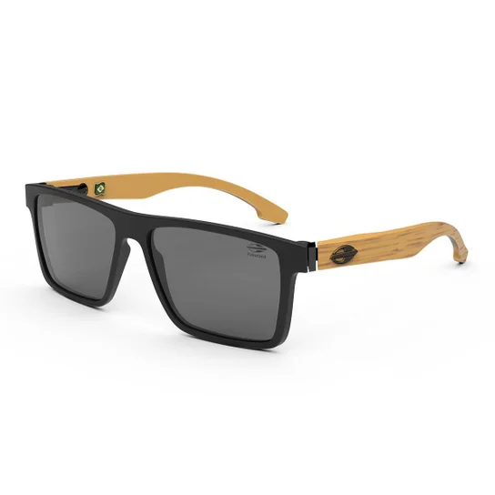 Óculos de Sol Mormaii Banks Sun masculino preta c/amadeirado - M0050AFL03